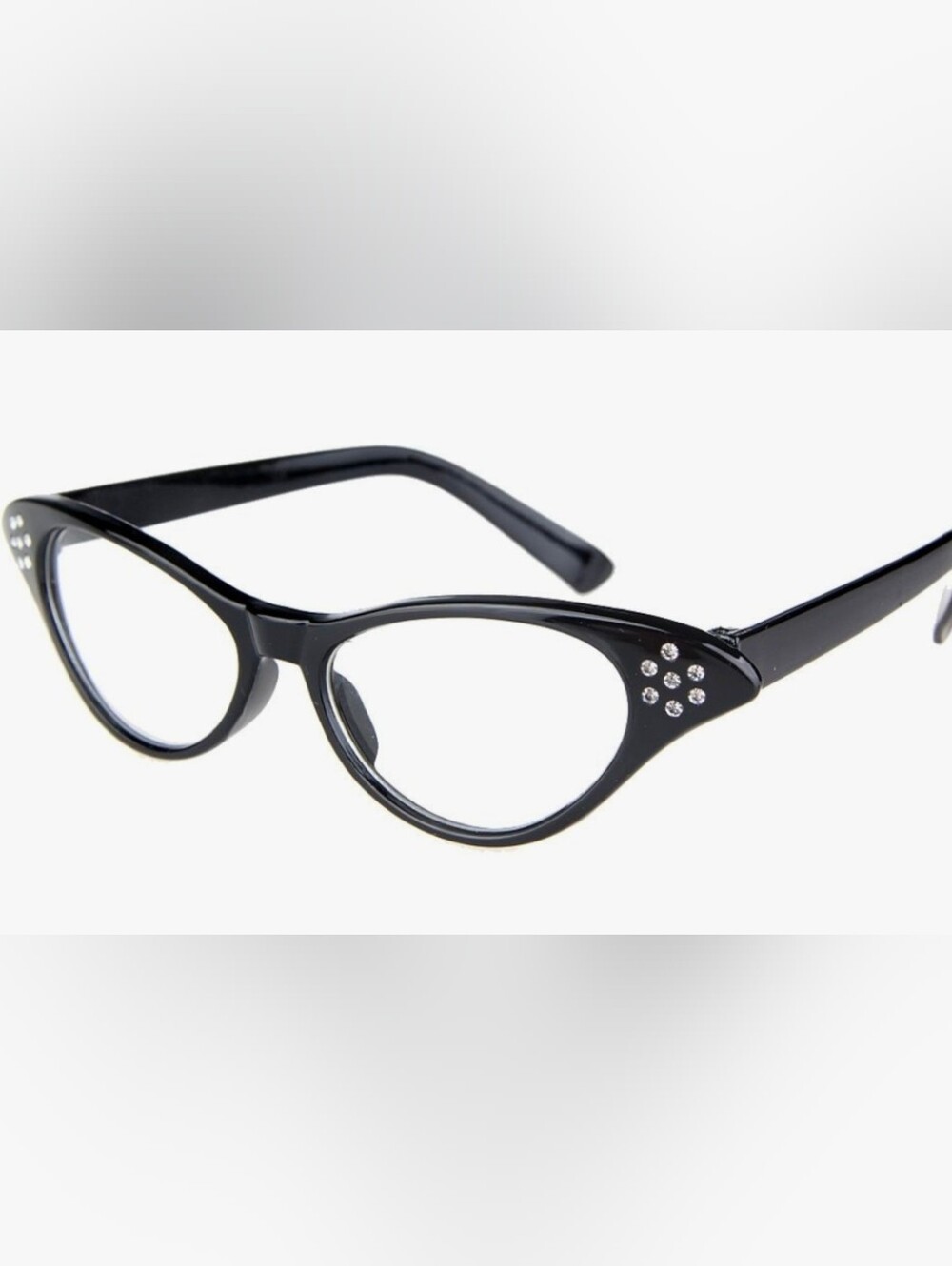 Women's Prop Glasses With Rhinestones Costume Acessories Pinup Teacher Librarian